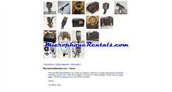 Desktop Screenshot of microphonerentals.com